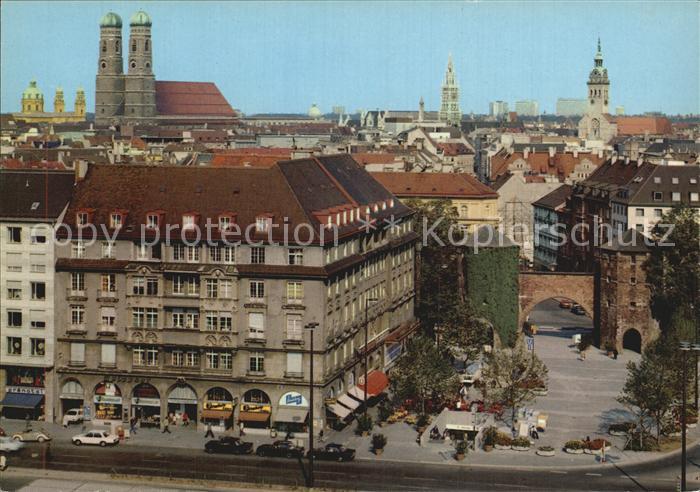 Muenchen Bayern Sendinger-Tor-Platz Tuerme der Stadt