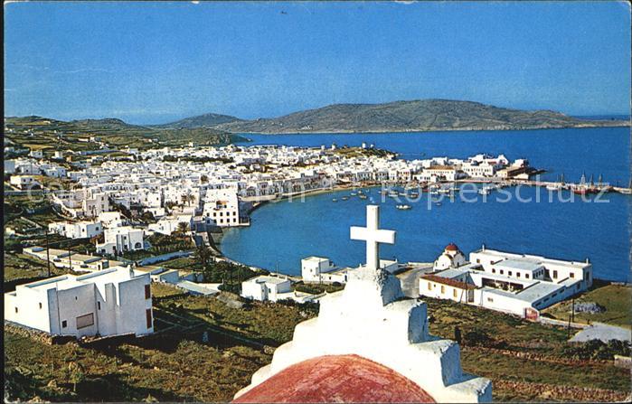 Mykonos Kykladeninsel aegaeis Stadtansicht
