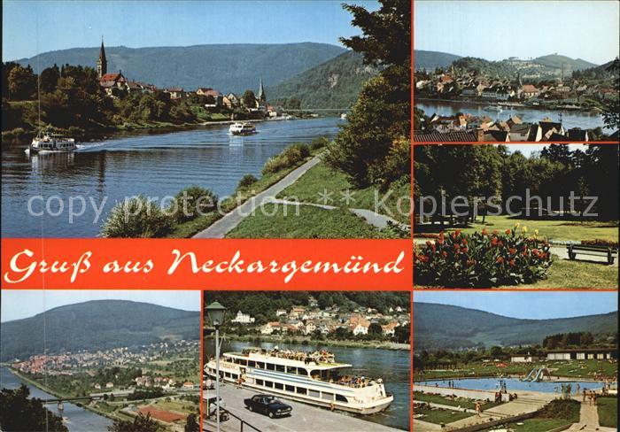 Neckargemuend Schiff Schwimmbad Park