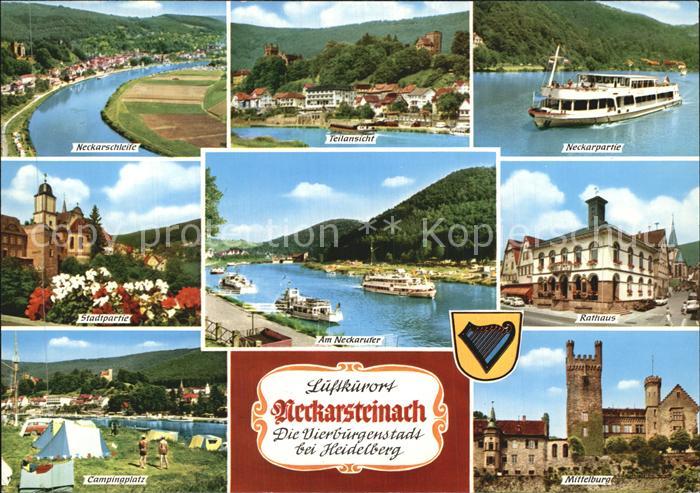Neckarsteinach Campingplatz Rathaus Mittelburg