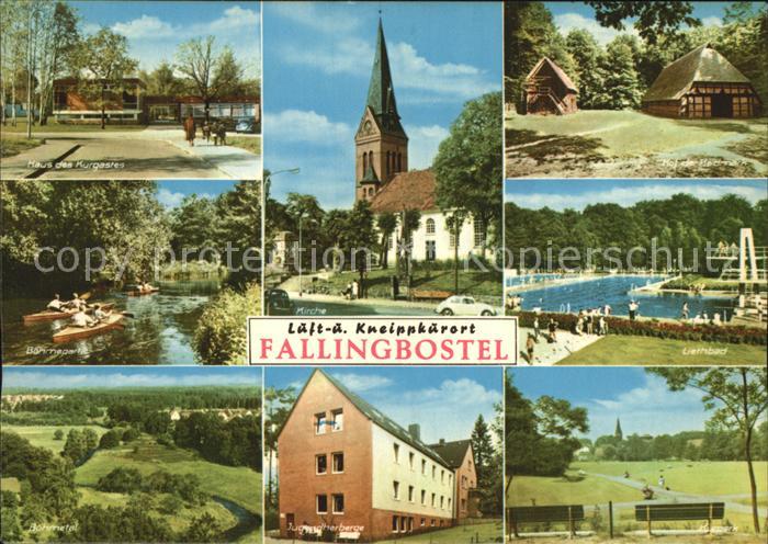 Fallingbostel Kirche Haus des Kurgastes Liethbad Kurpark Jugendherberge