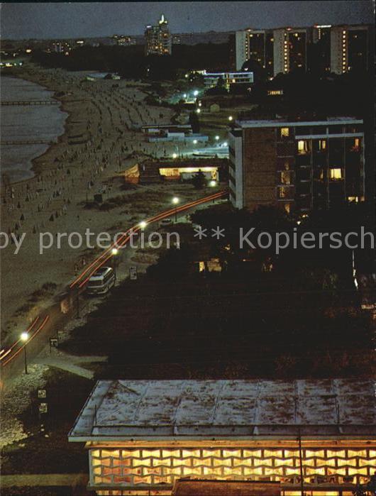 Slantschev Brjag Der Strand am Abend