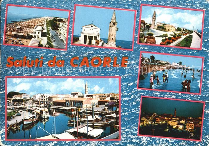 Caorle Venezia Kirche Hafen Gesamtansicht