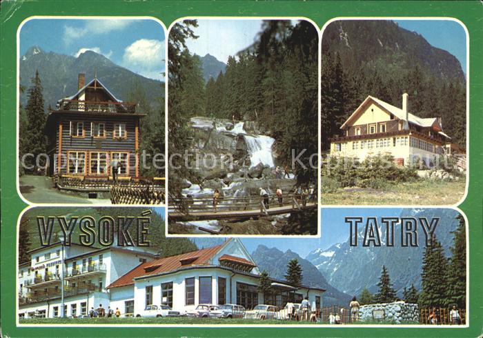Tatry Wysokie Wasserfall Teilansicht