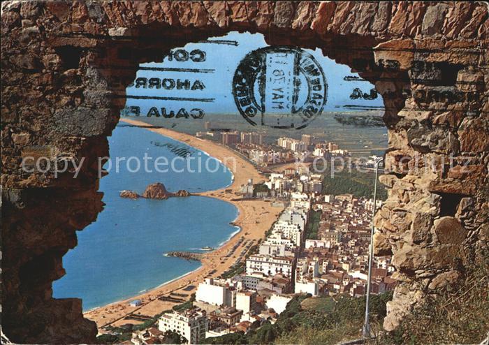 Blanes Gesamtansicht von der Burg