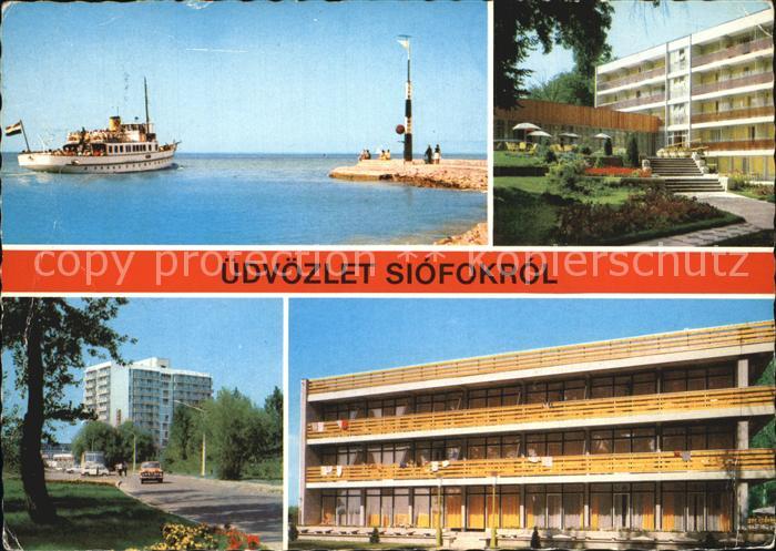 Siofokrol Personenschiff Hochhaus