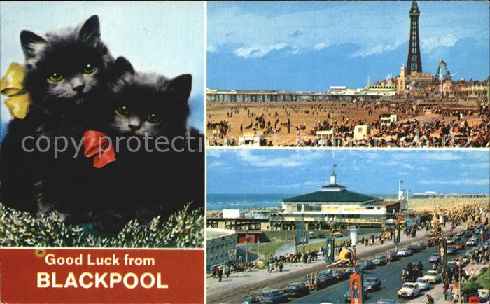 Blackpool Beach and Tower South Pier and Promenade