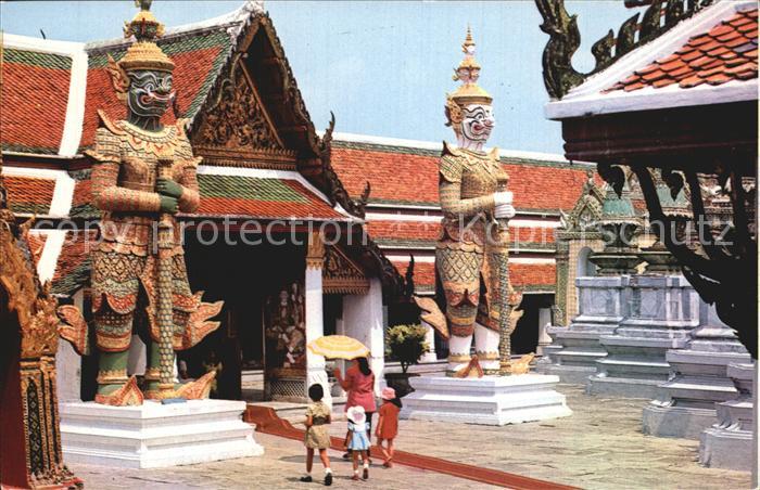 Bangkok Guards Guarding the Enterence of Wat Phra Keo