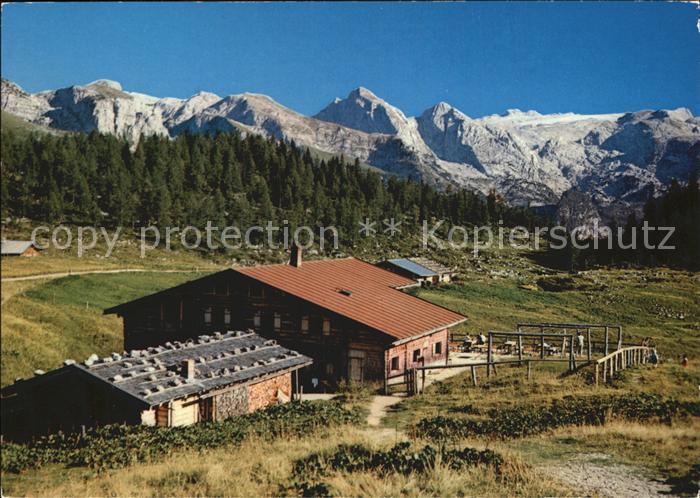 Koenigssee Gotzenalm mit Teufelshoerner und uebergossener Alm