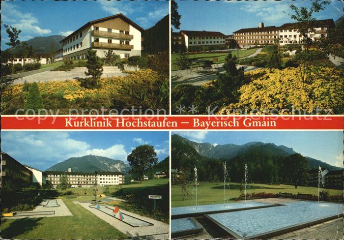 Bayerisch Gmain Kurklinik Hochstaufen Minigolf Wasserspiele