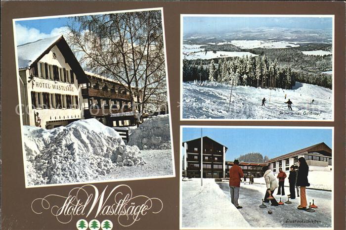 Bischofsmais Hotel Wastlsaege Skipiste Geiskopf Eisstockschiessen