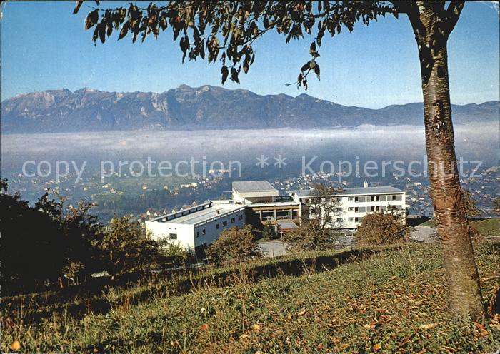 Rankweil Vorarlberg Bildungshaus Batschuns mit Schweizer Bergen