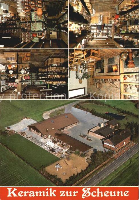 Luedinghausen Keramik zur Scheune Details Fliegeraufnahme