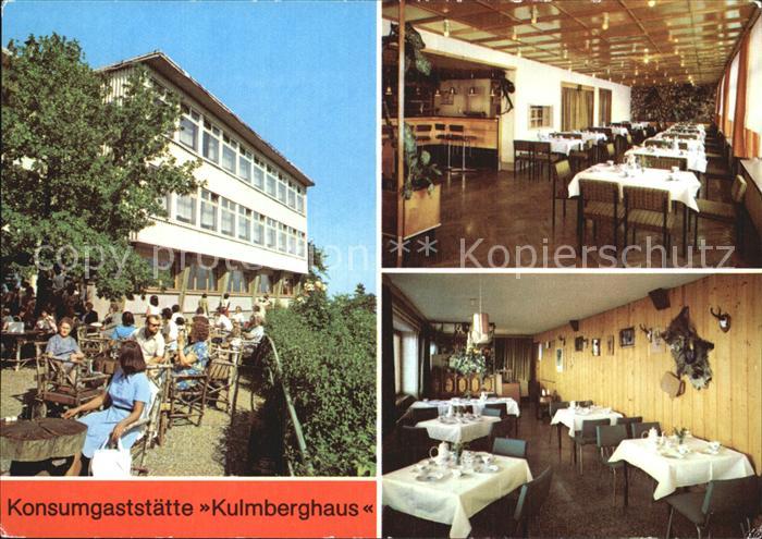 Saalfeld Saale Konsumgaststaette Kulmberghaus Gnomenbar Jaegerstube