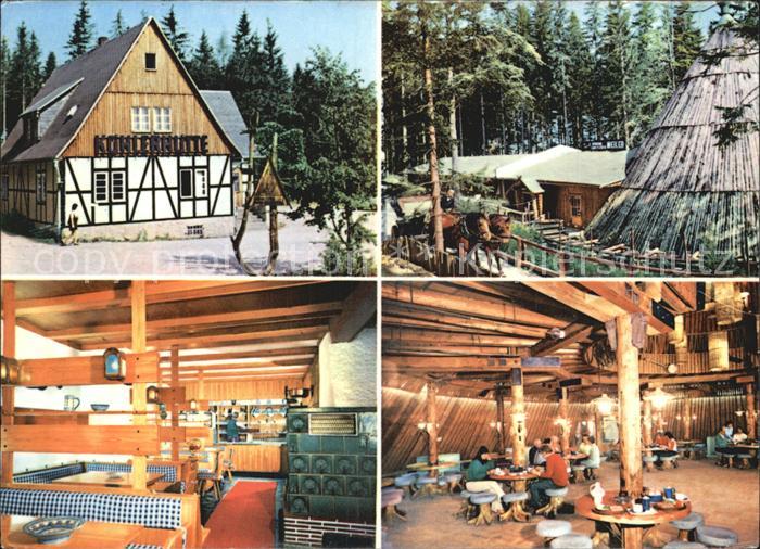 Sosa Erzgebirge Konsum Gaststaetten Koehlerhuette und Meiler Gastraeume