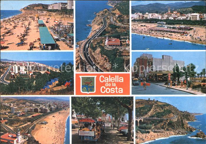 Calella de Mar Strandpartien Fliegeraufnahmen Strandbaehnlein Hotels