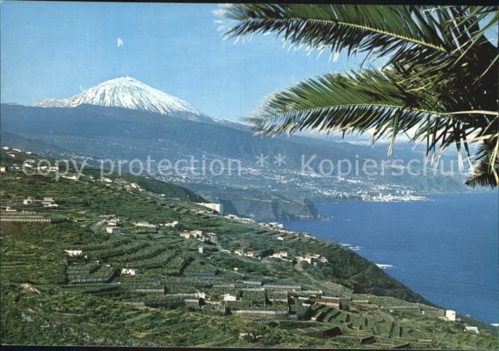 Puerto de la Cruz Paisaje con Teide