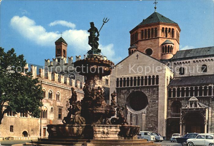 Trento Palazzo Pretorio Castelletto Fontana del Nettuno e Duomo