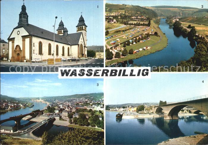 Wasserbillig Eglise Camping Vue generale Sure et la Moselle
