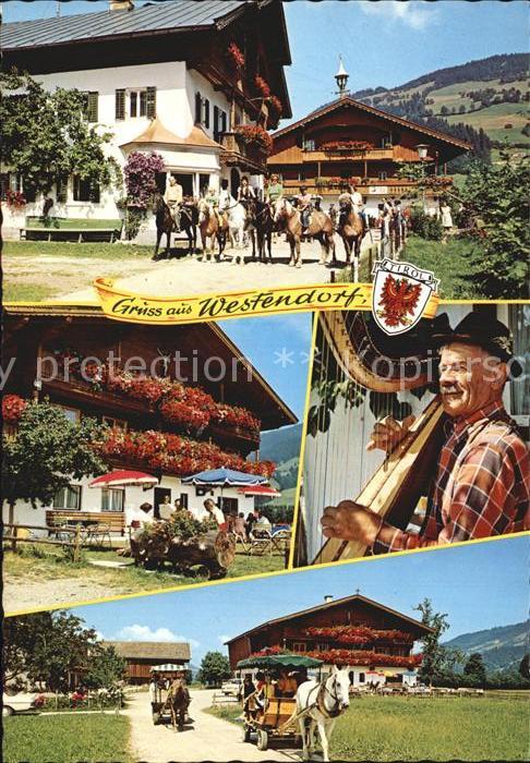 Westendorf Tirol Reitsport Kutschenfahrten Jausenstation Zitherspieler