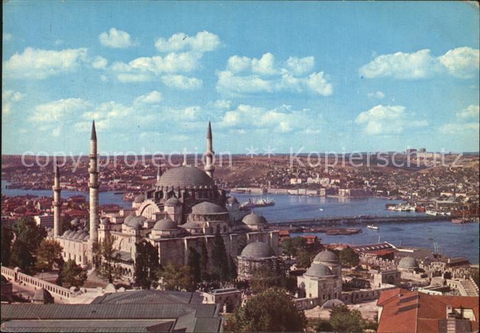 Istanbul Constantinopel The Mosque of Soliman the Magnificent and Golden Horn
