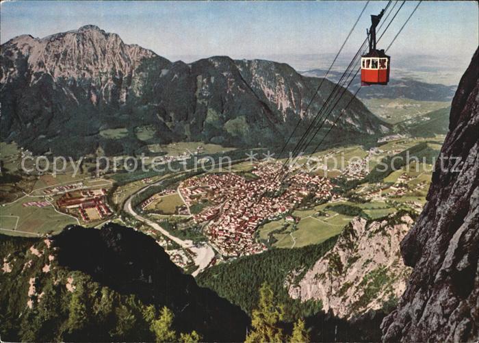 Bad Reichenhall Predigtstuhlbahn mit Hochstaufen und Zwiesel