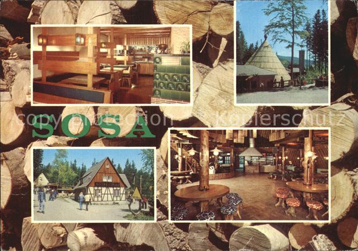 Sosa Erzgebirge Konsum Gaststaetten Koehlerhuette und Meiler