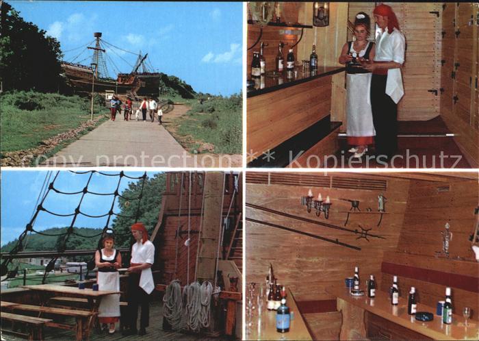 Sassnitz Ostseebad Ruegen Piratenschiff Kajuete