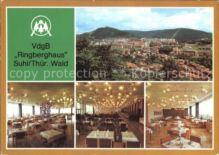Suhl Thueringer Wald Panorama VdgB Ringberghaus Speisesaal