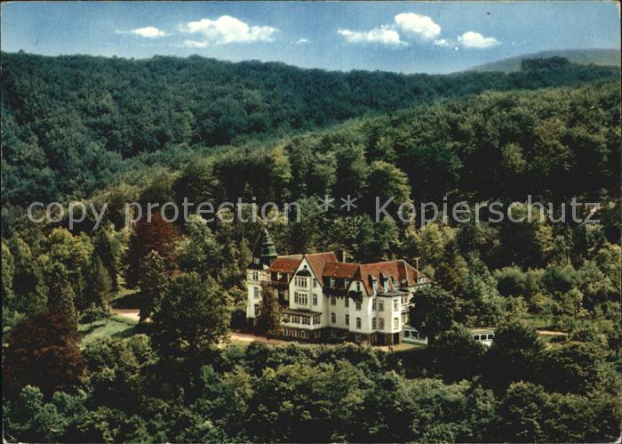Hedemuenden Erholungsheim Haus der Heimat Fliegeraufnahme