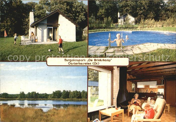 Oosterhesselen Bungalowpark De Brinkskamp Swimmingpool See Bungalow