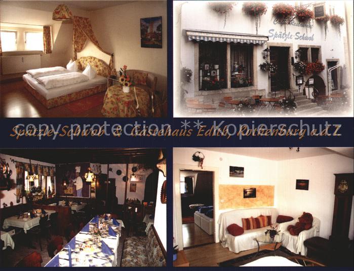 Rothenburg Tauber Spaetzle Schwob und Gaestehaus Edith Zimmer Gastraum