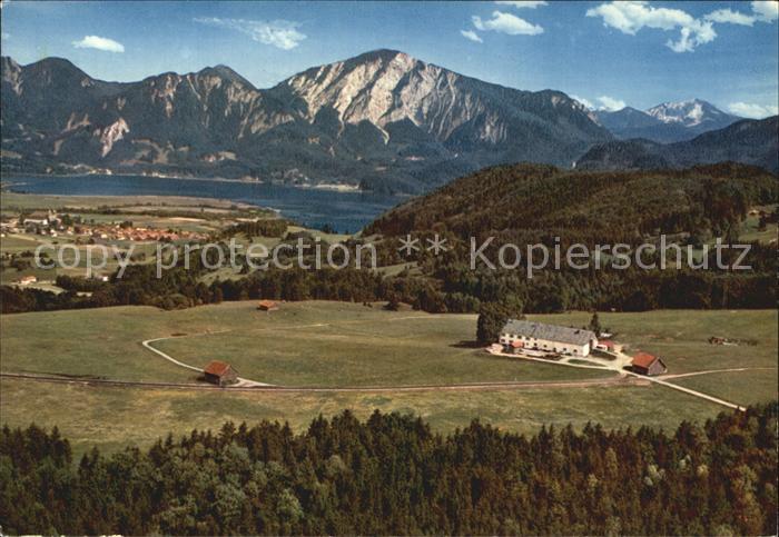 Grossweil Alpengasthof Kreut Alm Fliegeraufnahme
