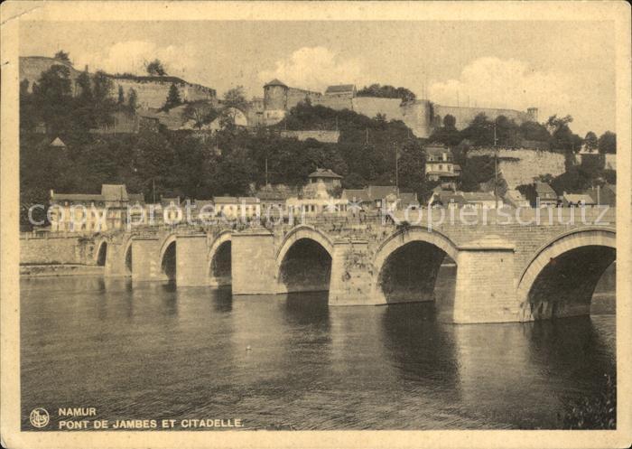 Namur Wallonie Pont des Jambes et Citadelle