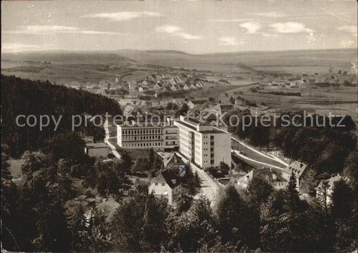 Bad Neustadt Kuranstalt Fraenkische Saale Fliegeraufnahme