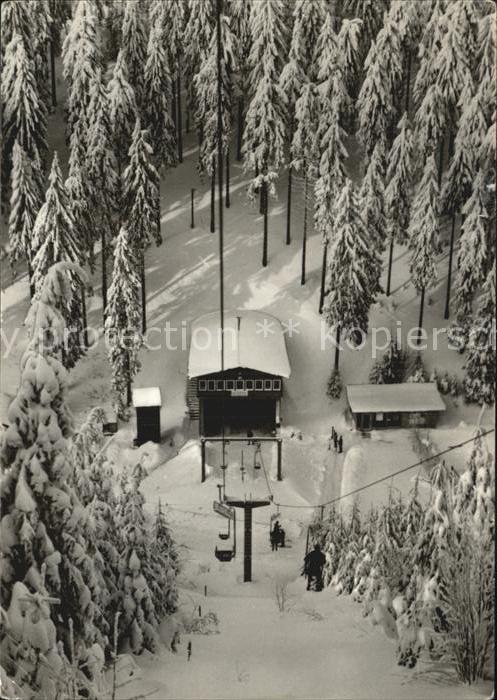 Oberhof Thueringen Lift im Kanzlersgrund
