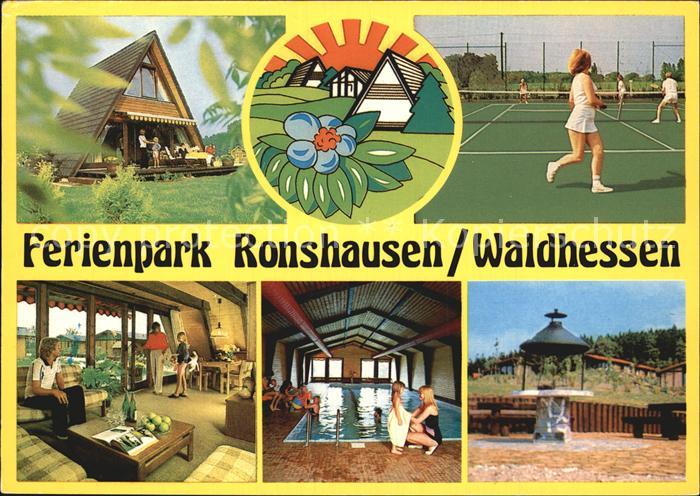 Ronshausen Ferienpark Ronshausen Machtlos Waldhessen Tennis Gastraum Hallenbad P