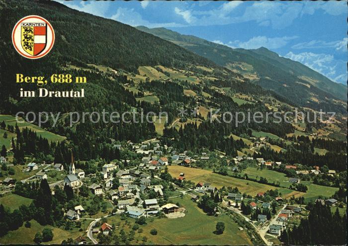 Berg Drautal Fliegeraufnahme