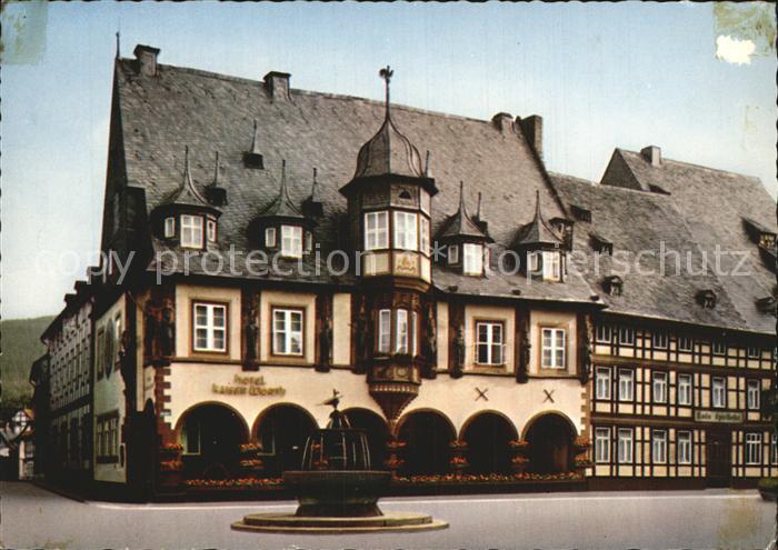 GOSLAR Harz Niedersachsen Hotel Kaiser Worth und Marktbrunnen