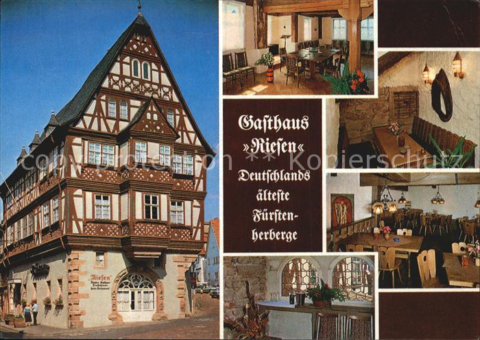 Miltenberg Main Gasthaus Riesen Gaststube Bar