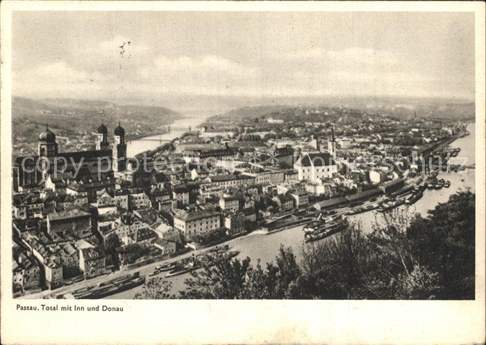 PAssAU Bayern Total mit Inn und Donau