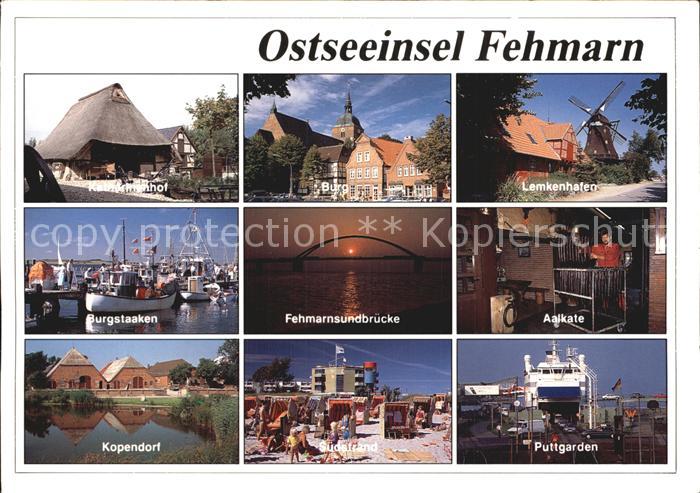 Insel Fehmarn Burg Burgstaaken Hafen Sundbruecke Aalkate Kopendorf Strand Puttga