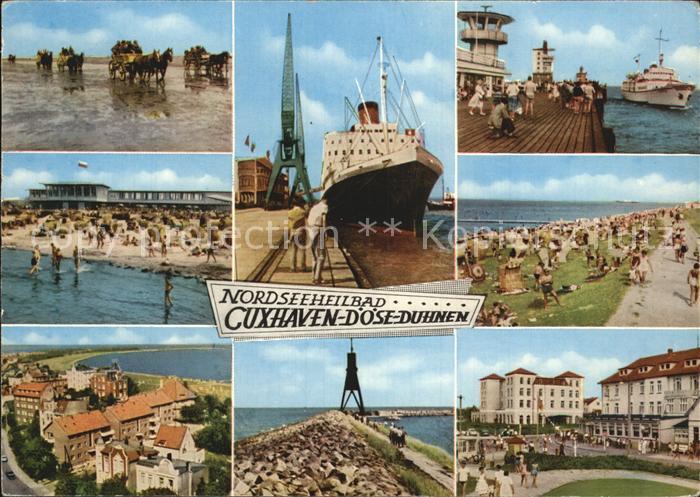 Cuxhaven Nordseebad Hafen STrand