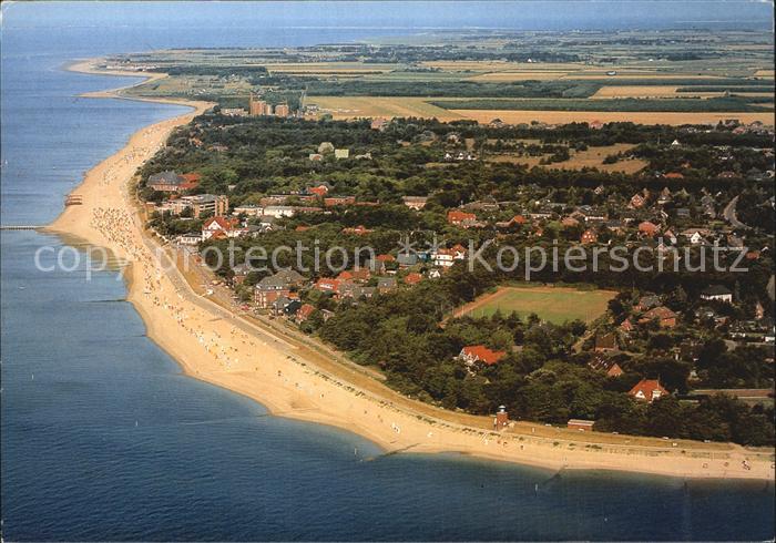 Wyk Foehr Fliegeraufnahme Suedstrand