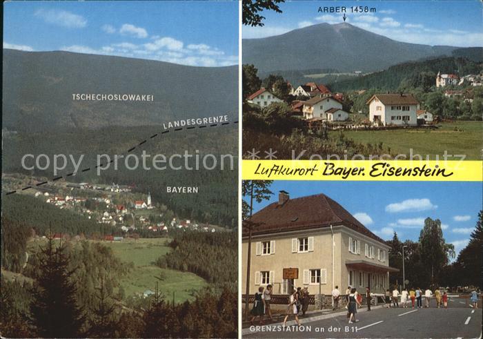 Bayerisch Eisenstein mit Arber Grenzstation an der B11