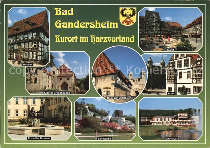 Bad Gandersheim Kurhaus Abtei Markt Kloster Brunshausen Sanatorium