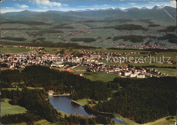 Lindenberg Allgaeu Fliegeraufnahme mit See