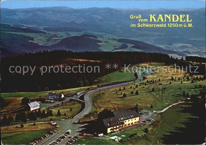 Kandel Waldkirch Breisgau Fliegeraufnahme mit Berghotel Berggasthaus Kandelhof u