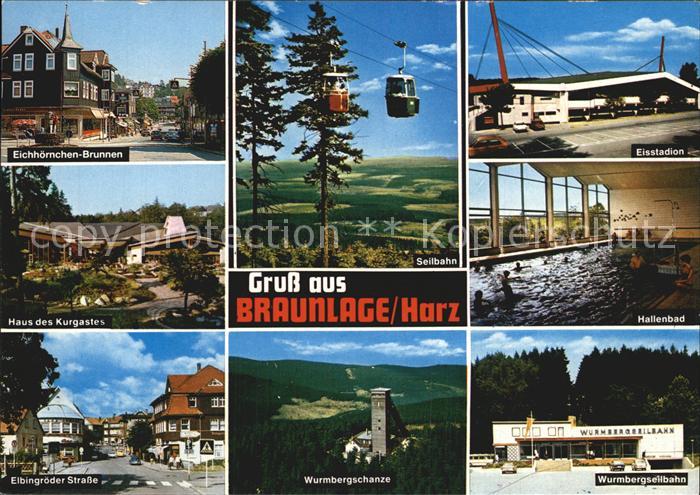 Braunlage Harz Eisstadion Hallenbad Wurmbergseilbahn Wurmbergschanze