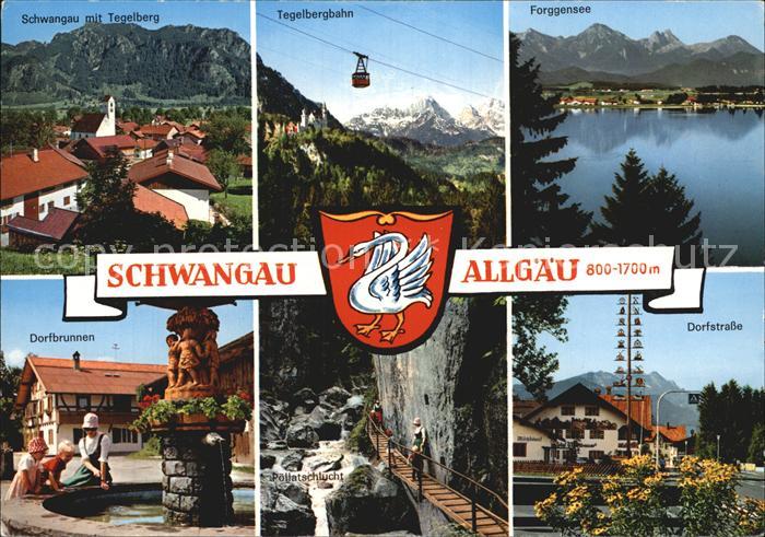 Schwangau Tegelberg Forggensee Dorfbrunnen Schlucht